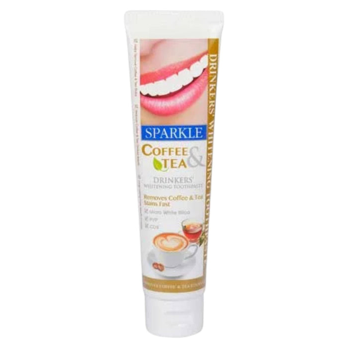 Pastă de dinți Sparkle Coffee & Tea, pentru albire, pentru petele de cafea și ceai, 50 g, tester