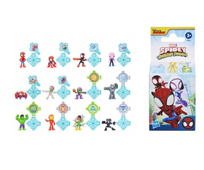 Figurină de acțiune Hasbro Spidey & Friends, cutiuță surpriză, cu accesorii, 3+ ani