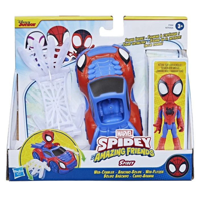 Set vehicul și figurină Hasbro Spidey, Web-Crawler, 3+ ani
