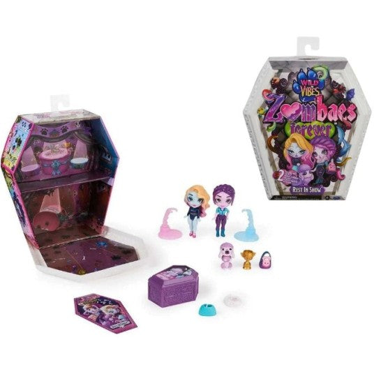 Set de păpuși SpinMaster Zombaes Forever, Rest in Snow, 2 păpuși și 3 animăluțe