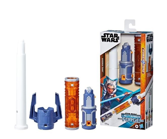Sabie laser Hasbro Star Wars Lightsaber Forge, Ahsoka Tano, 4+ ani