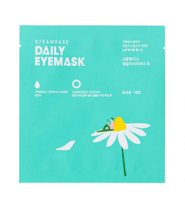Mască de ochi tip foaie SteamBase Daily Eyemask Camomile Crown, calmantă și relaxantă, 1 buc