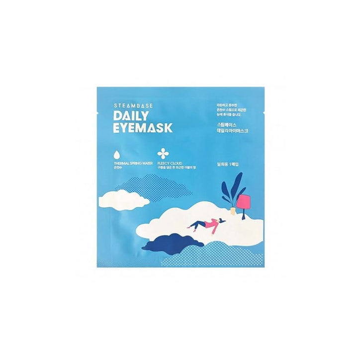 Mască de ochi tip foaie SteamBase Daily Eyemask Fleecy Cloud, calmantă și relaxantă, 1 buc