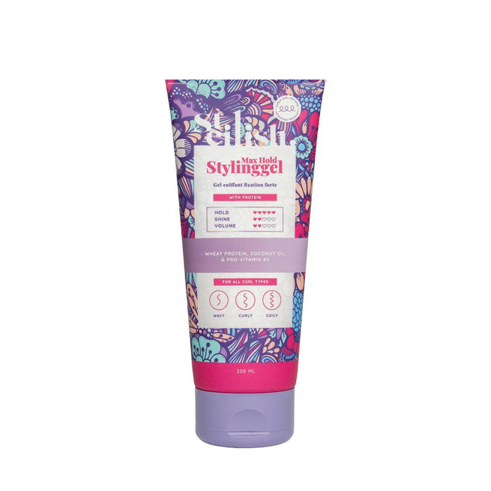 Gel de coafat Steilish Max Hold, pentru definirea buclelor, efect anti-frizz, fixare puternică, 200 ml