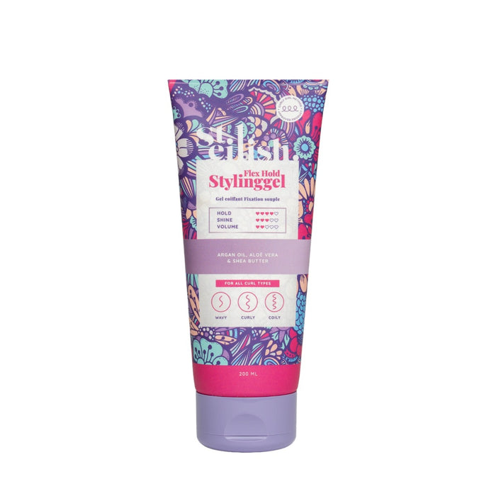 Gel de coafat Steilish Flex Hold, definire bucle, controlul electrizării, fixare medie, 200 ml