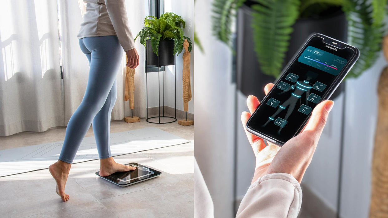 Cântar de baie Cecotec Surface Precision Smart Healthy, 180 kg, Bluetooth 4.0, 31 × 31 cm, negru