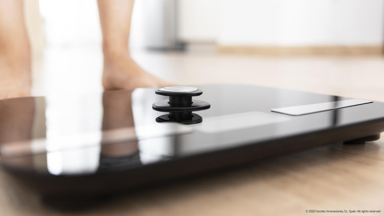 Cântar de baie inteligent Cecotec Surface Precision EcoPower 10200 Smart Healthy Black, 180 kg, Bluetooth, analiză corporală