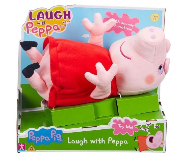 Jucărie de pluș interactivă Unknown Peppa Pig, Laugh With Peppa, 3+ ani