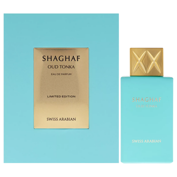 Apă de parfum Swiss Arabian Shaghaf Oud Tonka, unisex, ediție limitată, 75 ml