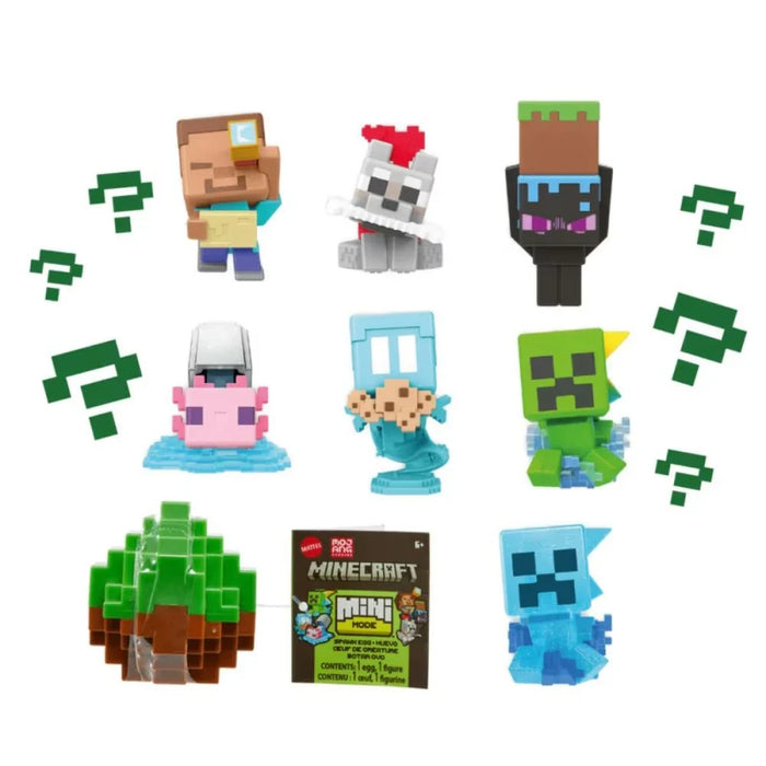 Ou cu figurină surpriză Mattel Minecraft Mini Mode, diverse modele, 6+ ani