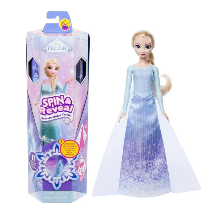 Păpușă Mattel Disney Frozen Spin & Reveal, Elsa, 11 surprize
