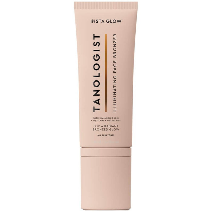 Bronzer iluminator pentru față Tanologist Insta Glow, cu acid hialuronic, squalane și niacinamidă, 60 ml