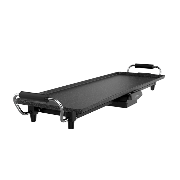 Grătar electric Cecotec Tasty&Grill 3000 RockWater XL, 2400 W, suprafață 70 × 22 cm, negru