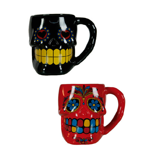Cană Ceramică Craniu Mexican