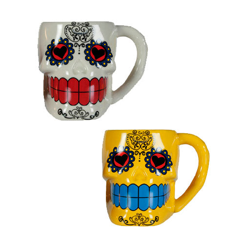 Cană Ceramică Craniu Mexican