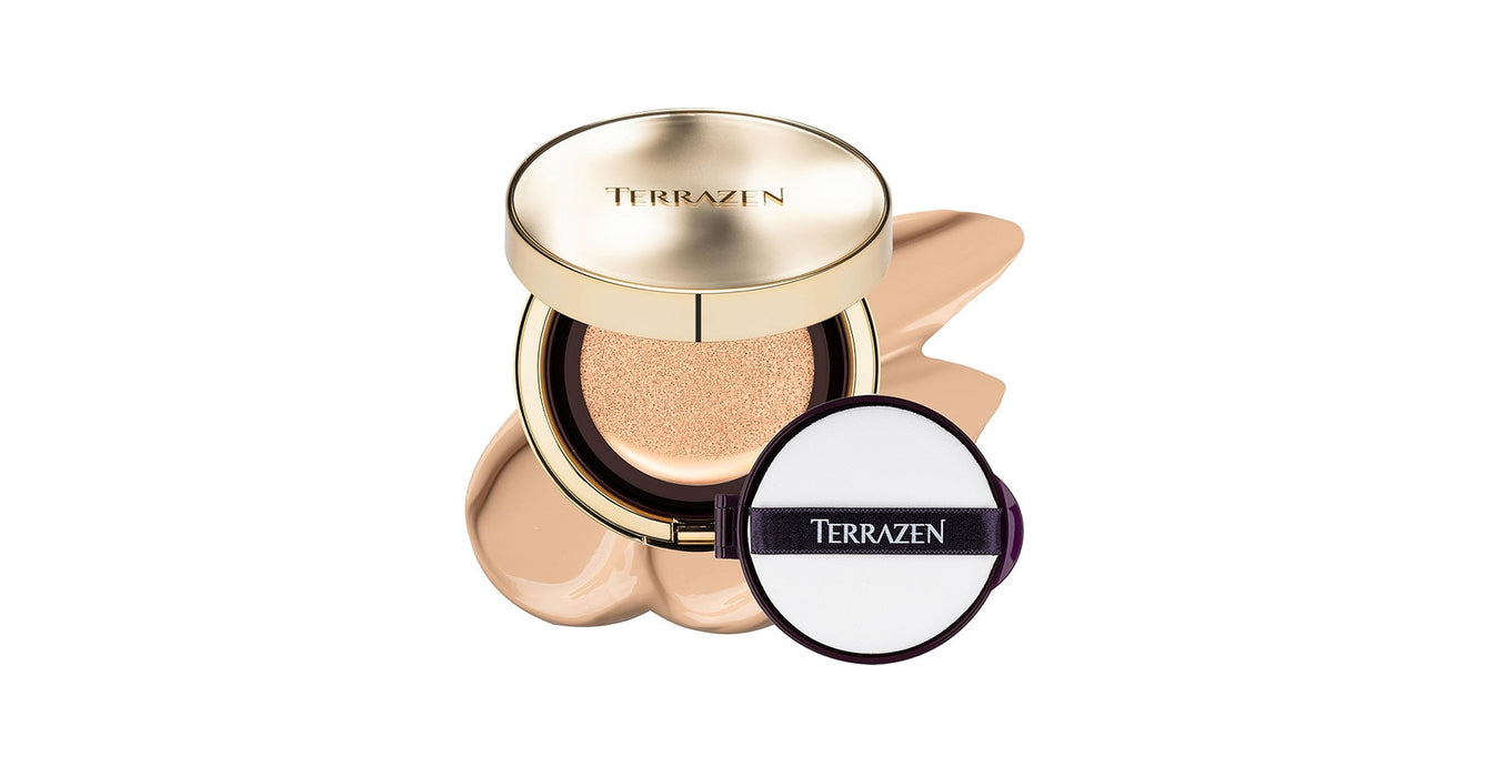 Fond de ten cushion Terrazen Perfect Finish Cushion, finisaj radiant, nuanța 23, SPF 50+, 15 g