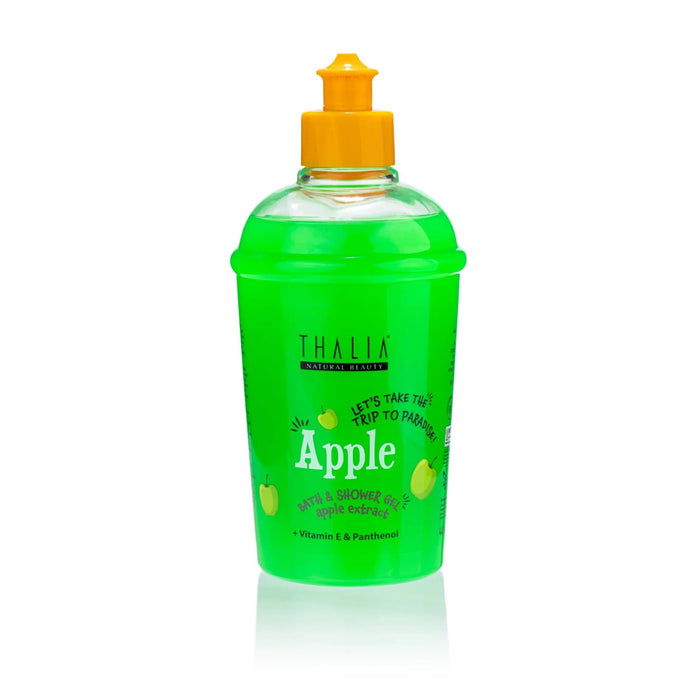 Gel de duș Thalia Natural Beauty Apple, hidratant, calmant, pentru toate tipurile de piele, 400 ml