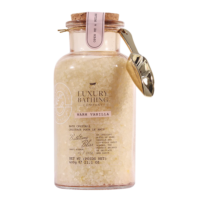 Sare de baie The Luxury Bathing Company Luxury Bathing, aromă de vanilie, 600 g