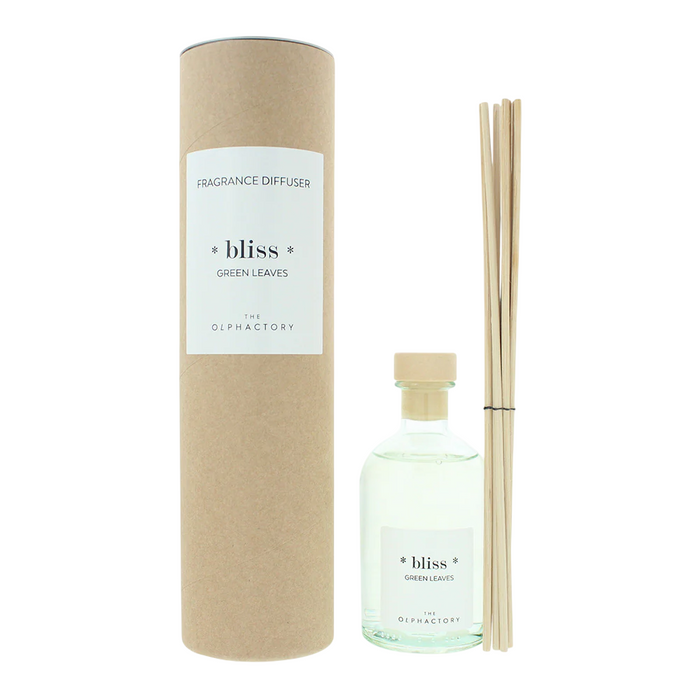Difuzor de aromă cu bețișoare The Olphactory Bliss Green Leaves, 100 ml