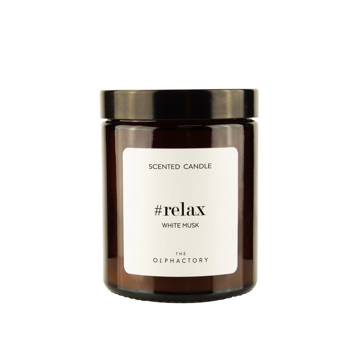 Lumânare parfumată The Olphactory Relax White Musk, 135 g