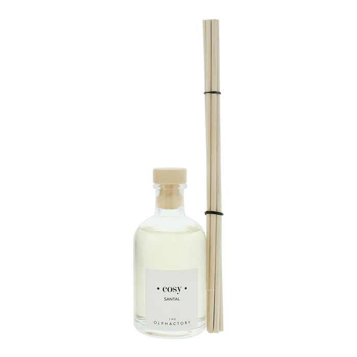 Difuzor de aromă cu bețișoare The Olphactory Cosy Santal, 100 ml