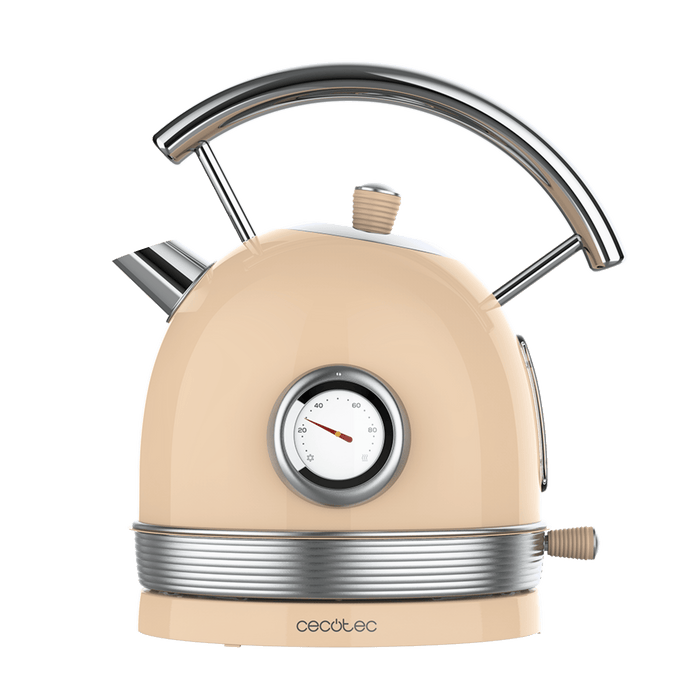 Fierbător electric Cecotec Thermosense 420 Vintage Light Beige, 1,8 l, 2200 W, bej