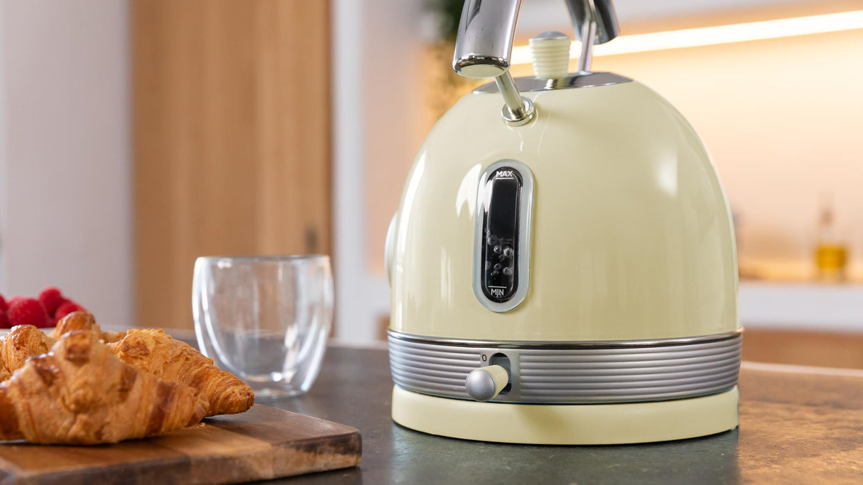 Fierbător electric Cecotec Thermosense 420 Vintage Light Yellow, 1,8 l, 2200 W, galben deschis