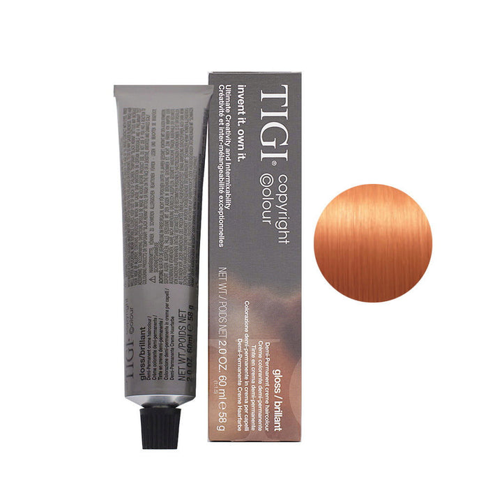Vopsea de păr semi-permanentă Tigi Colour Gloss, nuanța 7/44 Medium Blonde Copper Intensive, 60 ml