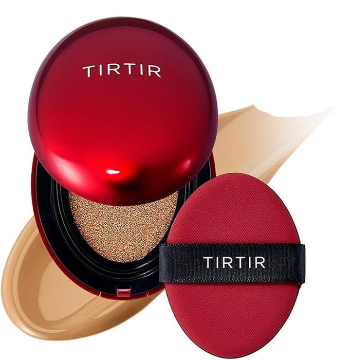 Fond de ten compact Tirtir Mask Fit Red Cushion, finisaj mat, nuanța 30N Rich Honey, SPF 40, 18 g