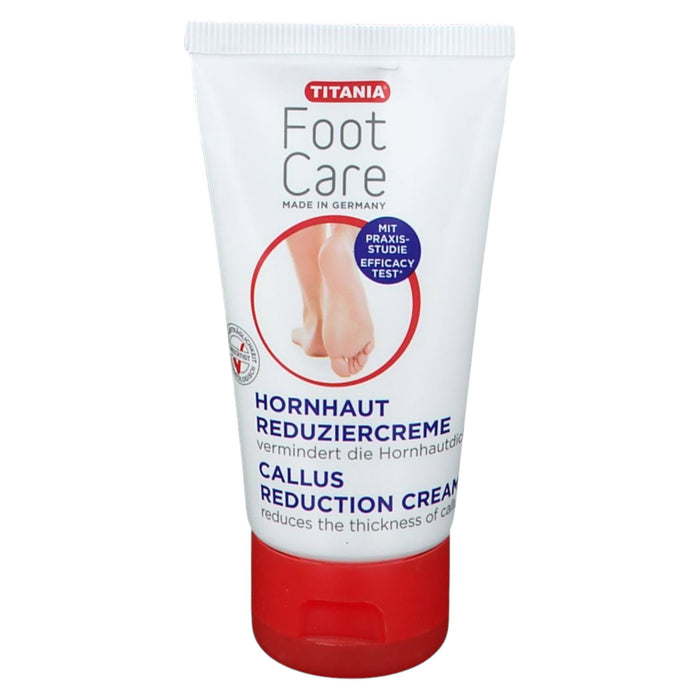 Cremă pentru picioare Titania Foot Care Callus Reduction Cream, pentru reducerea calusurilor, 50 ml, tester