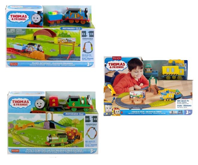Set de tren motorizat Mattel Thomas & Friends, diverse modele, 3+ ani