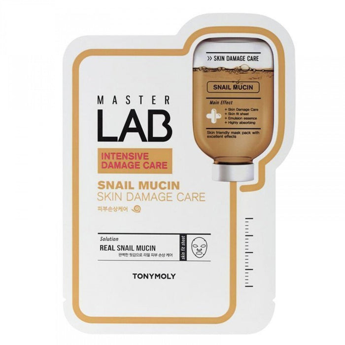 Mască facială TonyMoly Master Lab, reparatoare, cu mucină de melc, 19 g