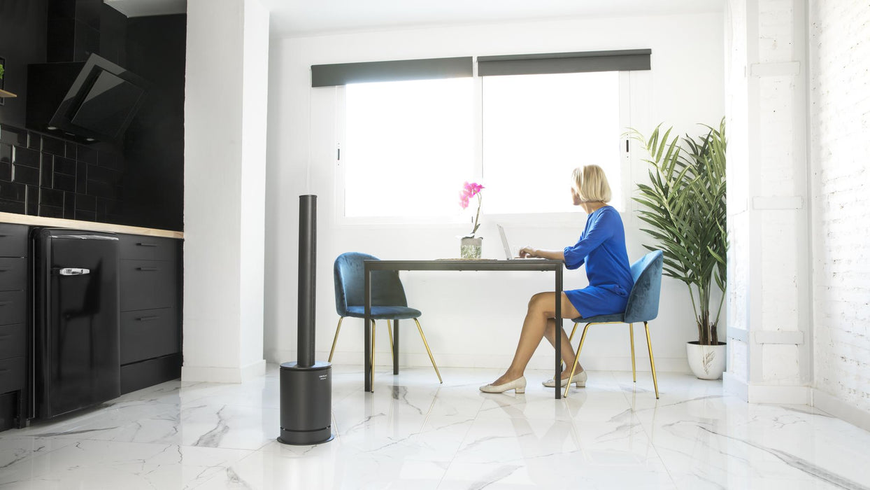 Ventilator, aerotermă și purificator de aer 3 în 1 Cecotec TotalPure 3in1 Connected Max, 2000 W, ventilator 45 W, Wi-Fi, 99 cm