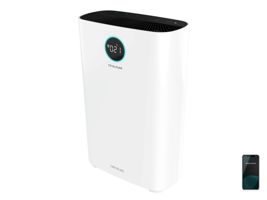 Purificator de aer Cecotec TotalPure 7500 Connected, 600 m³/h, acoperire 200 m³, 60 W