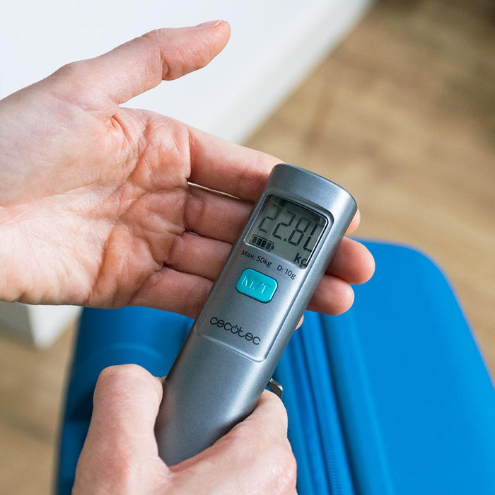 Cântar digital pentru bagaje Cecotec TravelControl 5000 EcoPower, 50 kg, 14,2 cm