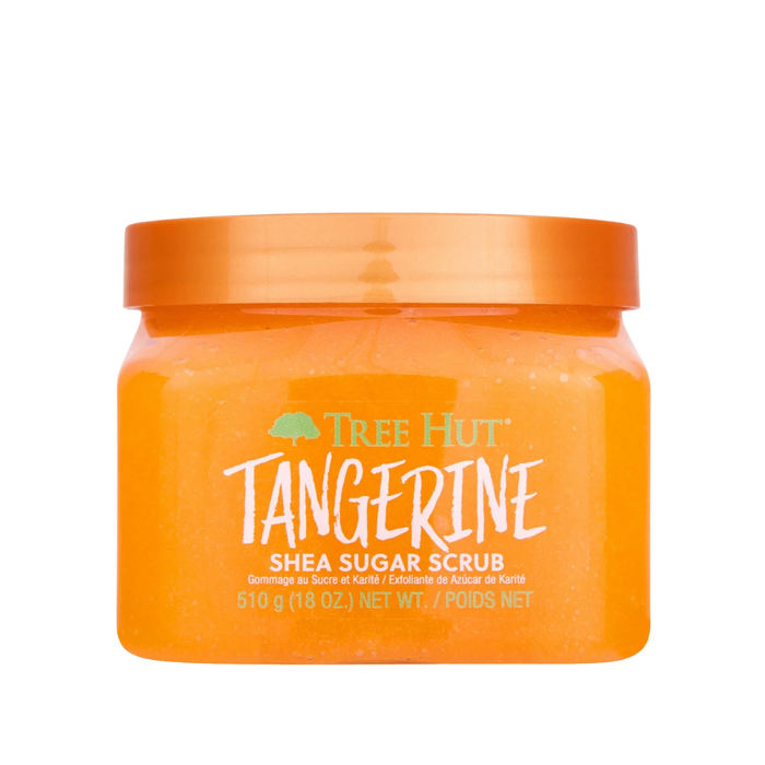 Exfoliant pentru corp Tree Hut Tangerine, cu zahăr și shea, 510 g