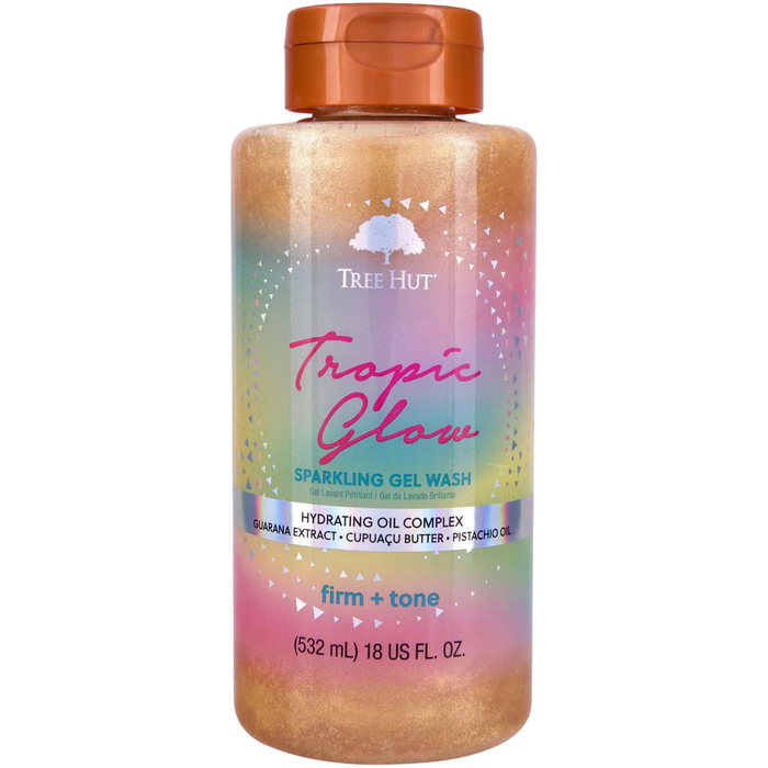 Gel de duș Tree Hut Tropic Glow, sclipitor, pentru toate tipurile de piele, 532 ml