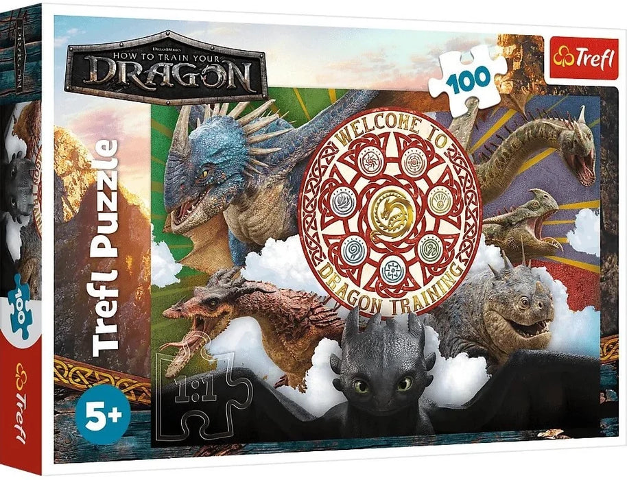 Puzzle Trefl How to Train Your Dragon, 100 de piese, 5+ ani