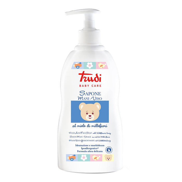 Săpun lichid Trudi Baby Care Honey Millefiori, hidratant, pentru față și mâini, 500 ml, tester