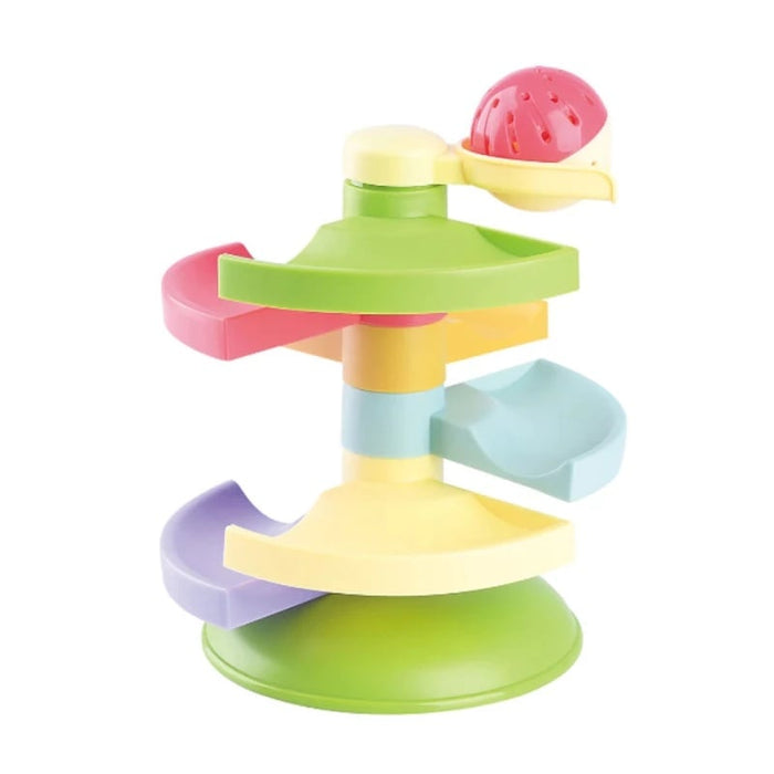 Jucărie cu turnuleț spirală PlayGo Spiral Ball Drop, cu minge, din bioplastic