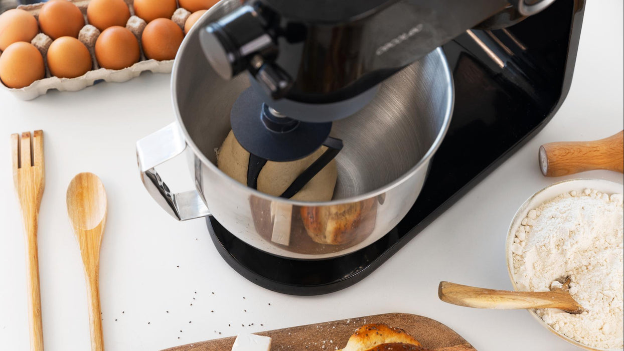 Mixer planetar Cecotec Twist&Fusion 4000 Luxury Black, 800 W, bol de 5,2 l, 8 viteze, negru