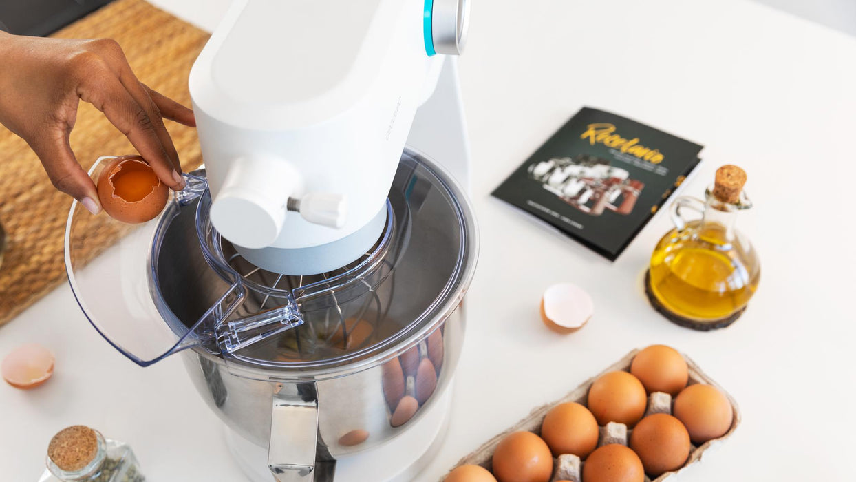 Mixer planetar Cecotec Twist&Fusion 4000 Luxury White, 5,2 l, 800 W, 8 trepte, alb