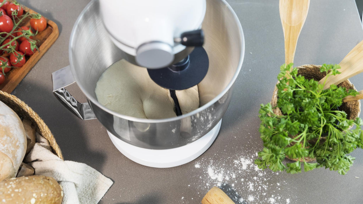 Mixer planetar Cecotec Twist&Fusion 4500 Luxury White, 800 W, bol de 5,2 l, 8 viteze, alb