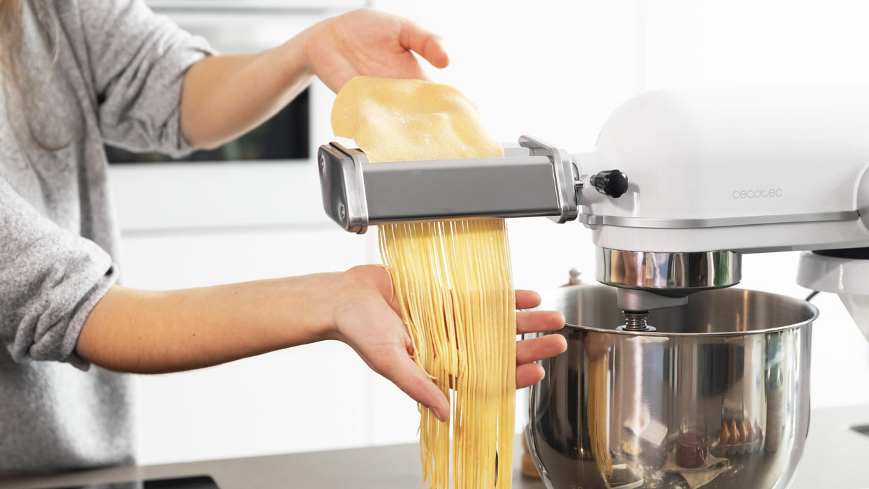 Set accesorii pentru paste Cecotec Twist&Fusion Pasta, 3 accesorii, 8 trepte, oțel