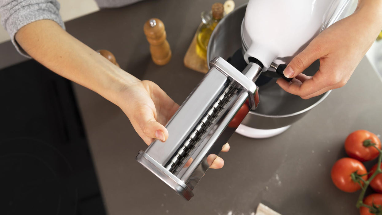 Set accesorii pentru paste Cecotec Twist&Fusion Pasta, 3 accesorii, 8 trepte, oțel