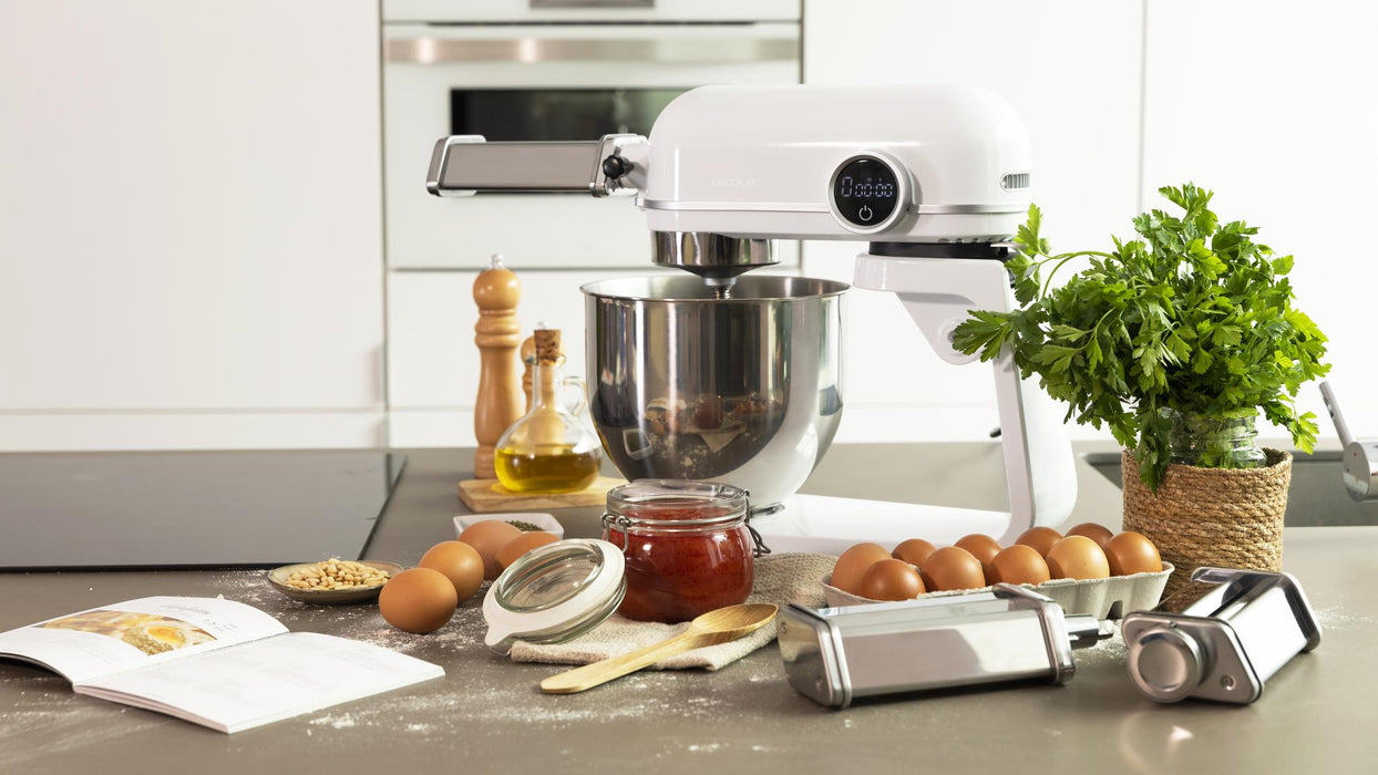 Set accesorii pentru paste Cecotec Twist&Fusion Pasta, 3 accesorii, 8 trepte, oțel