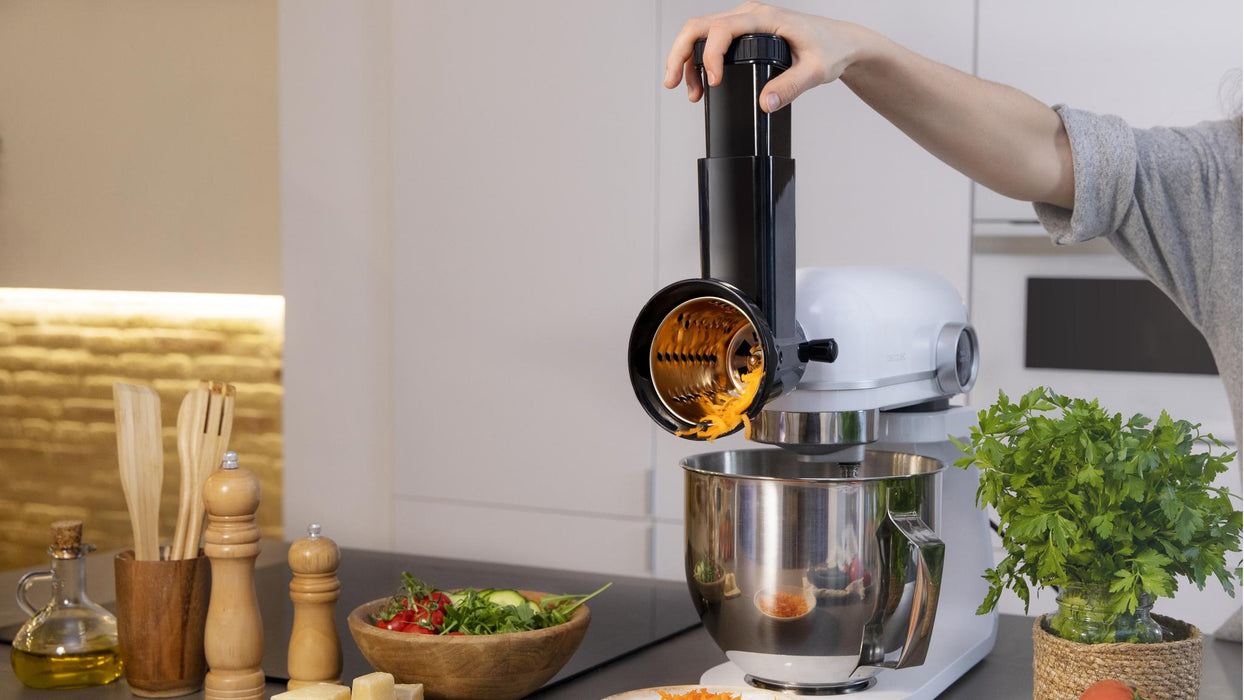Accesoriu pentru mixer cu bol Cecotec Twist&Fusion Salad, 3 lame din inox, 32 × 32 × 32 cm, negru