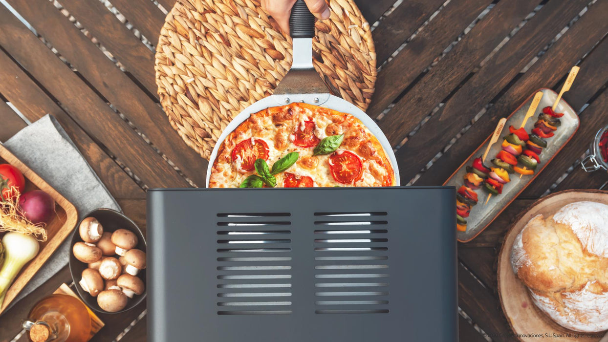 Grătar electric de înaltă temperatură Cecotec Txuletaco 8000 Inferno, 850 °C, temporizator 60 min, negru