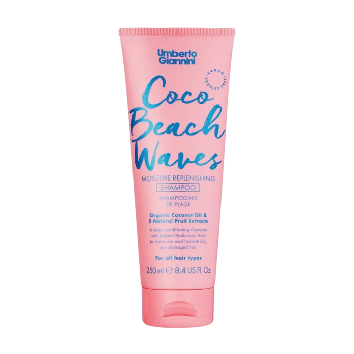 Șampon Umberto Giannini Coco Beach Waves, hidratant, pentru toate tipurile de păr, 250 ml