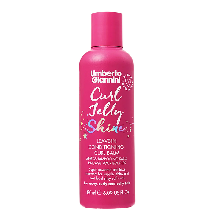 Balsam leave-in pentru bucle Umberto Giannini Curl Jelly Shine, anti-frizz, hidratare și strălucire, 180 ml